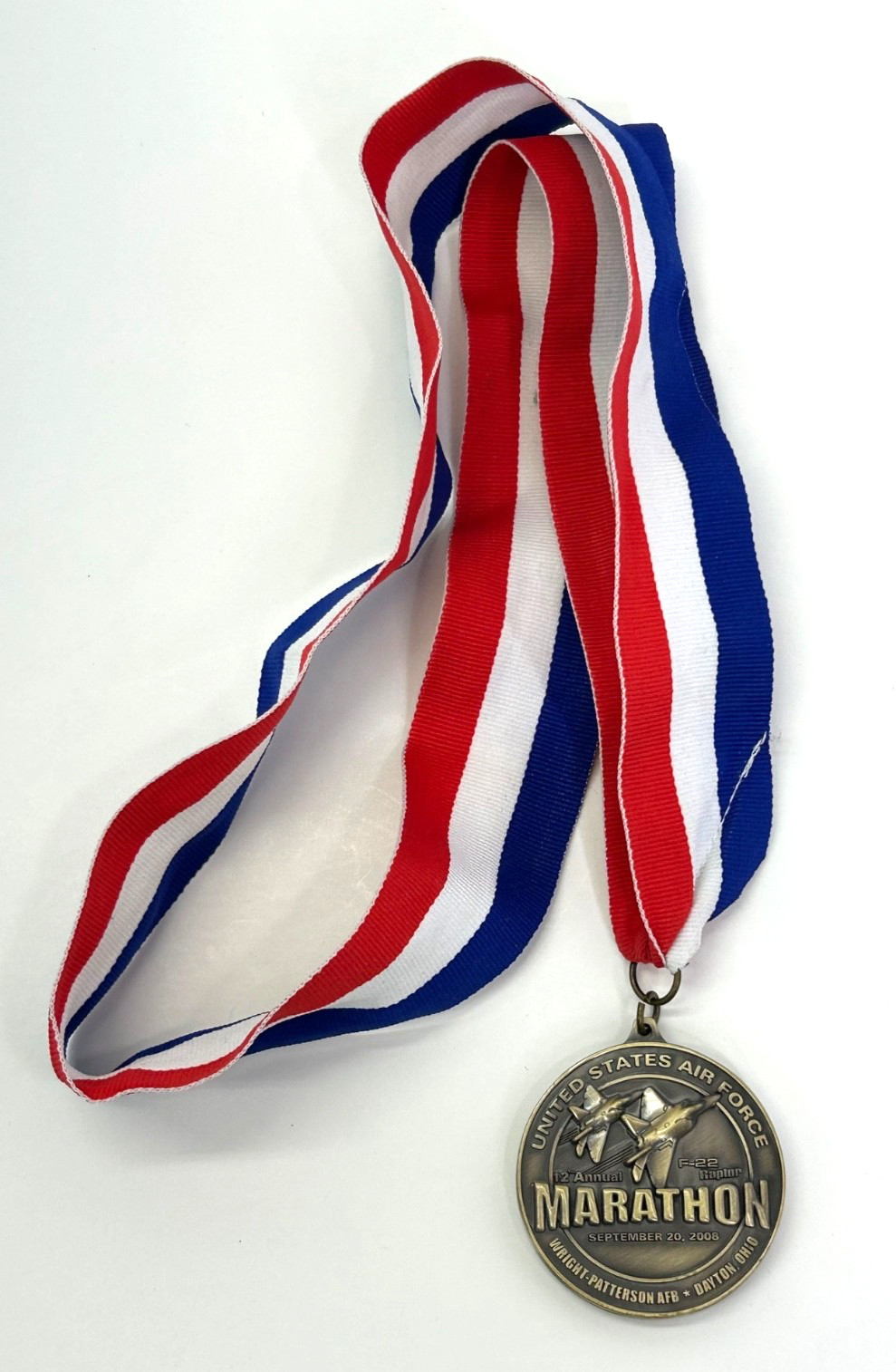 2008 US Air Force Wright Patterson AFB Marathon Medal