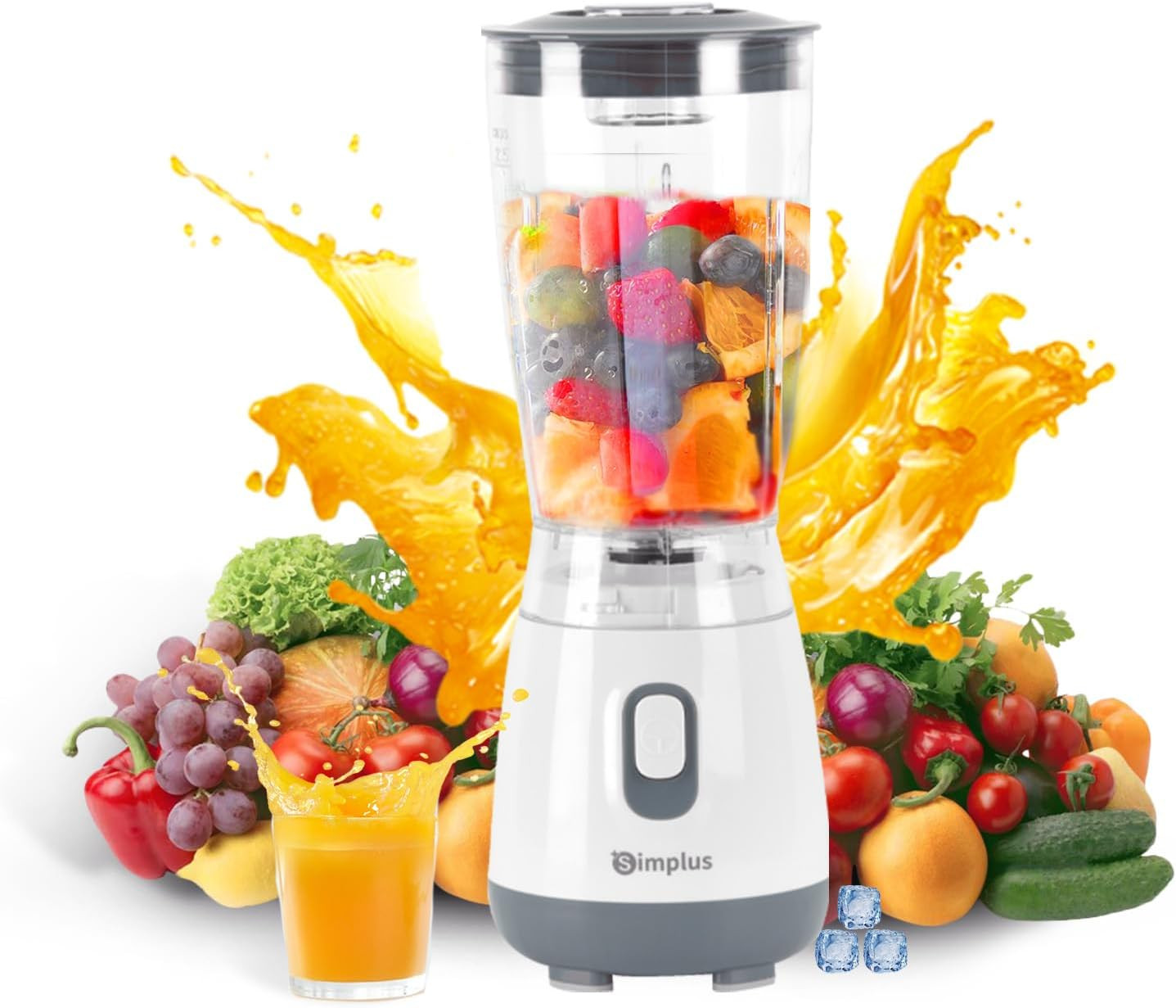 SIMPLUS Blender for Smoothies, 20 Oz BPA-Free Portable Small Blenders