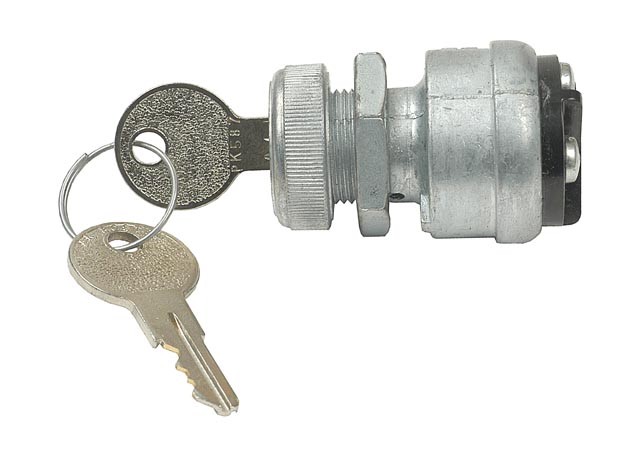 Ignition Switch a Heavy Duty 2 Position 2 Pole Keyed Die Cast Bezel Hot Rod rat