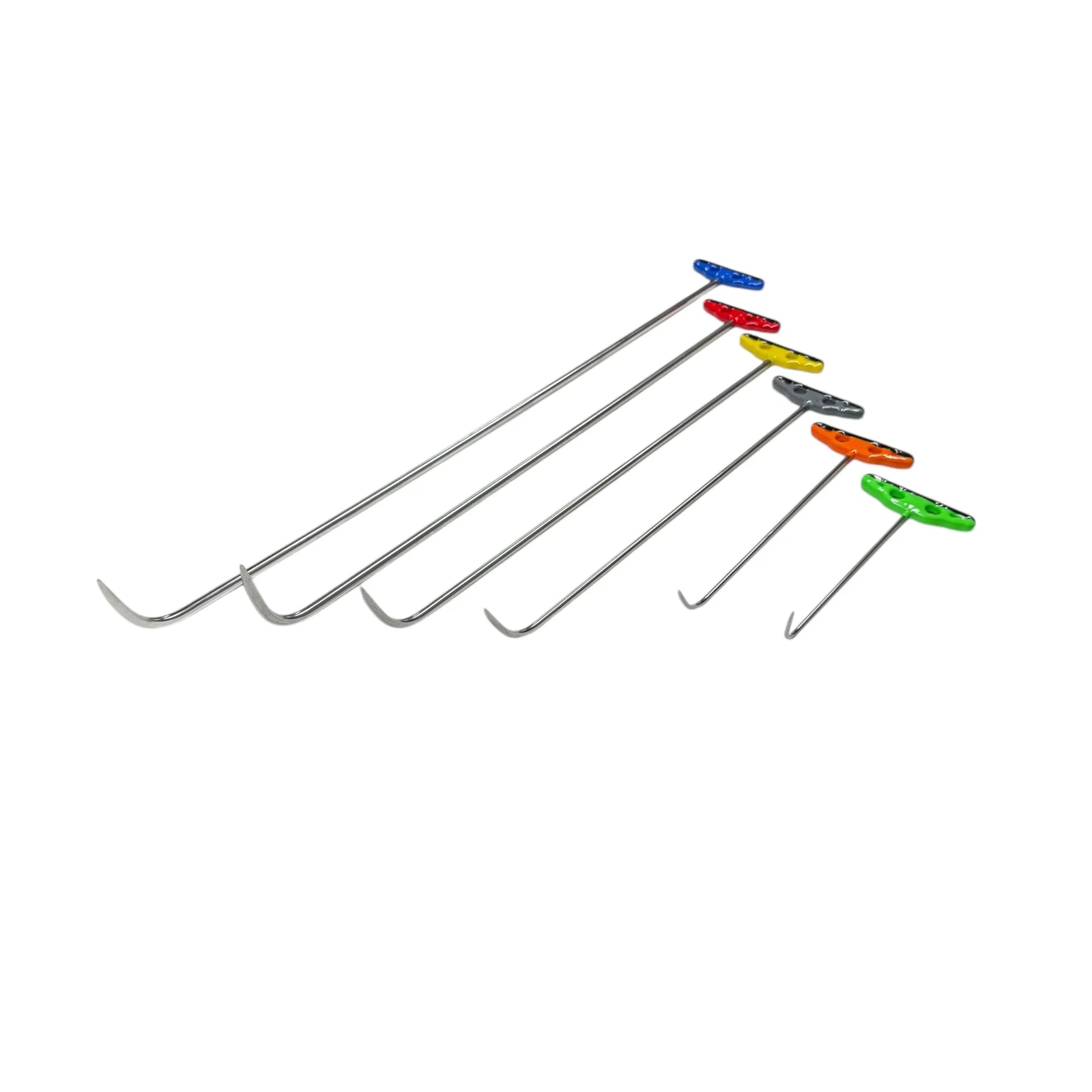 Elvora Edition 6-Piece Sharp Tip Single Bend White Steel PDR Tools – Paintless
