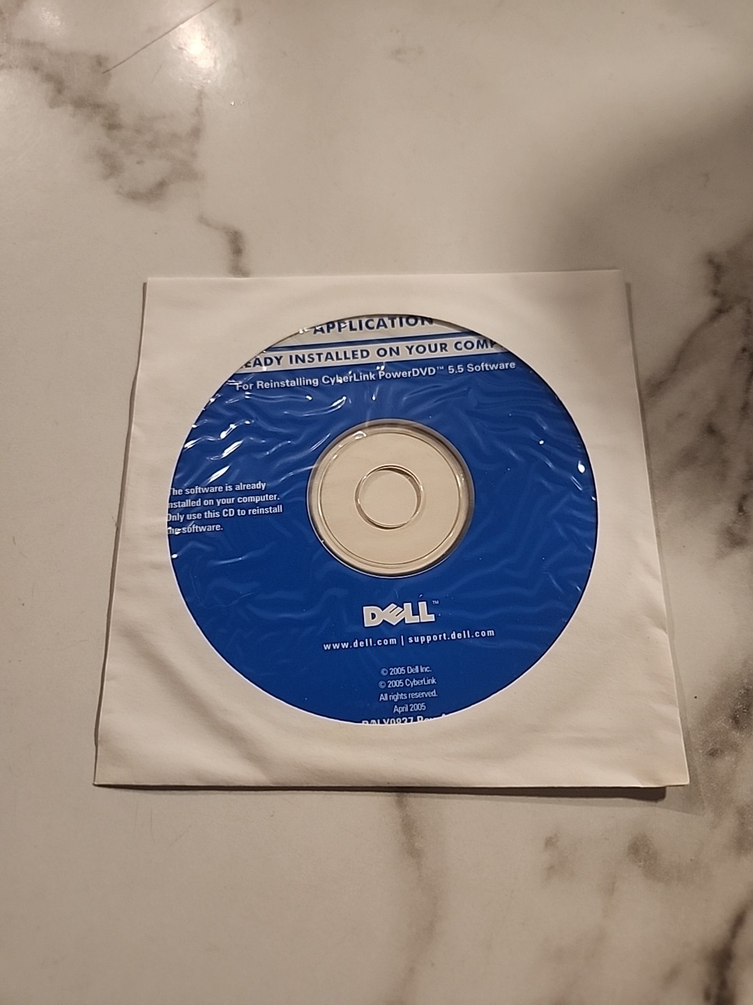 Dell Application Reinstalling Cyberlink PowerDVD 5.5 Software BRAND NEW CD