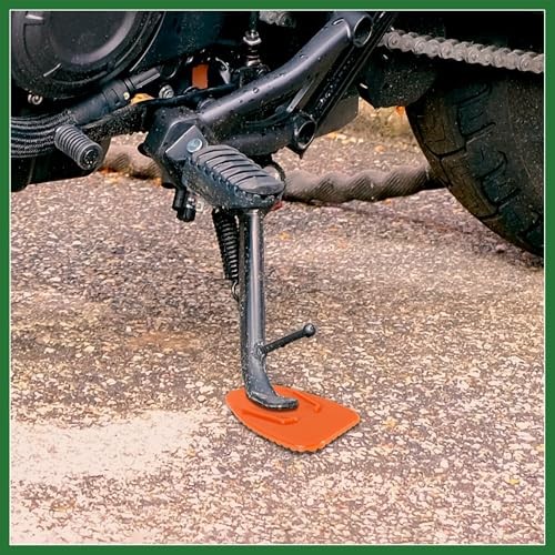 2pcs Motorcycle Kickstand Pad Support Plate Pad Parking Stand Side Stand
