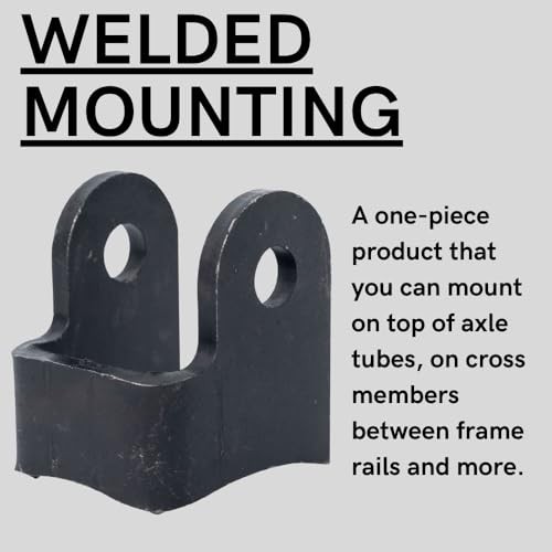 2 Pcs Shock Bracket, Heavy-Duty Shock Absorber, Black Vertical shock mounts