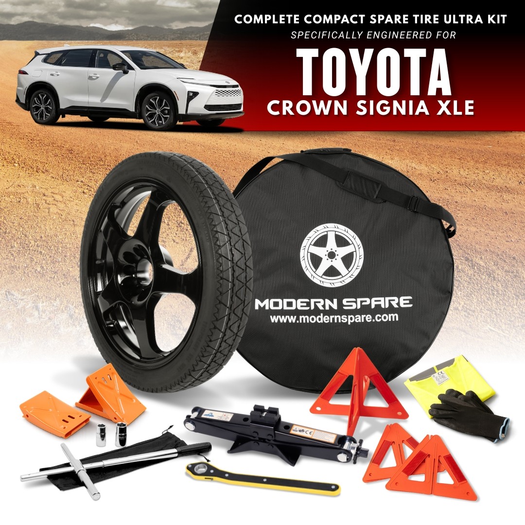 Spare Tire Kit Options - Fits 2024-2026 Toyota Crown Signia - Modern Spare