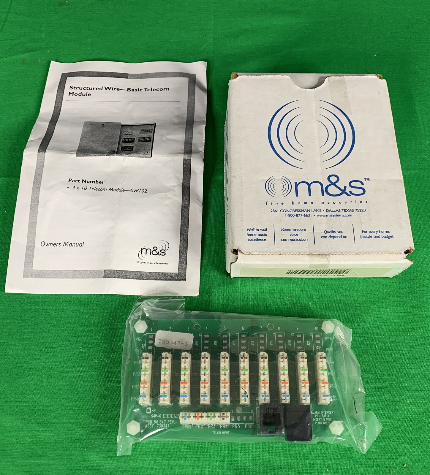 M&S Intercom 4x10 Telecom Module SW102 SW 102