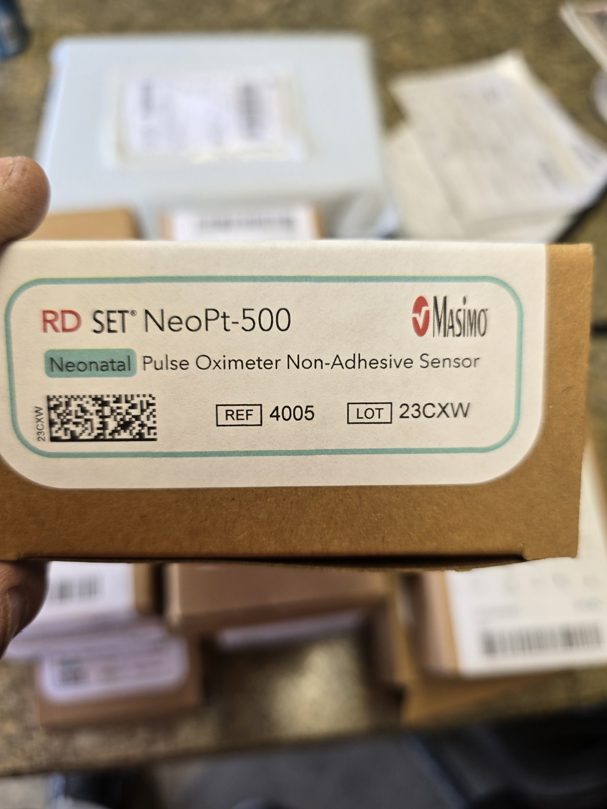 Masimo RD Set NeoPt-500 Infant Pulse 4005 Non-Adhesive Sensor 20bx