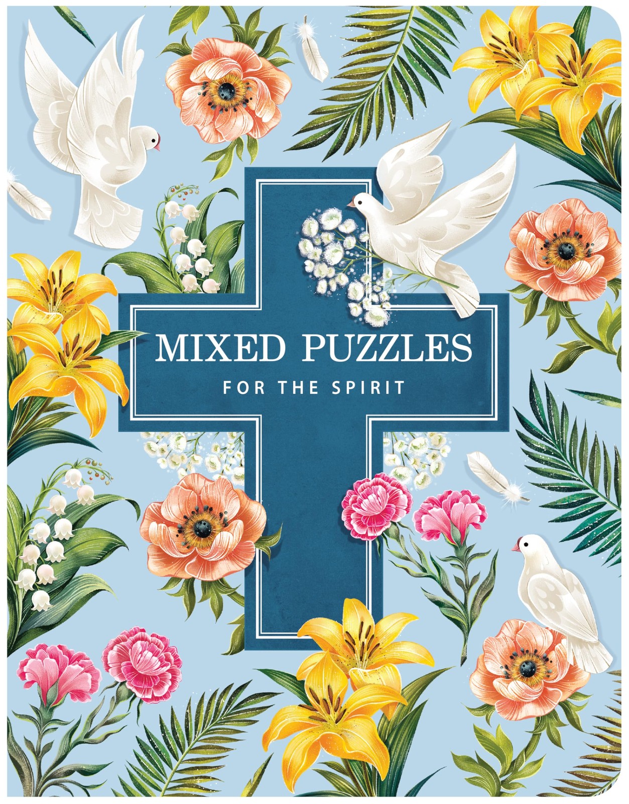 Mixed Puzzles for the Spirit - Travel Sized Puzzle Book with 100+ Word Searches,