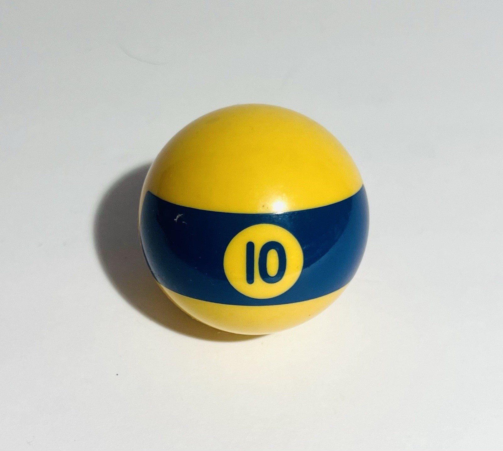 Vintage Pool Ball Number 10 Blue Broken Striped Replacement