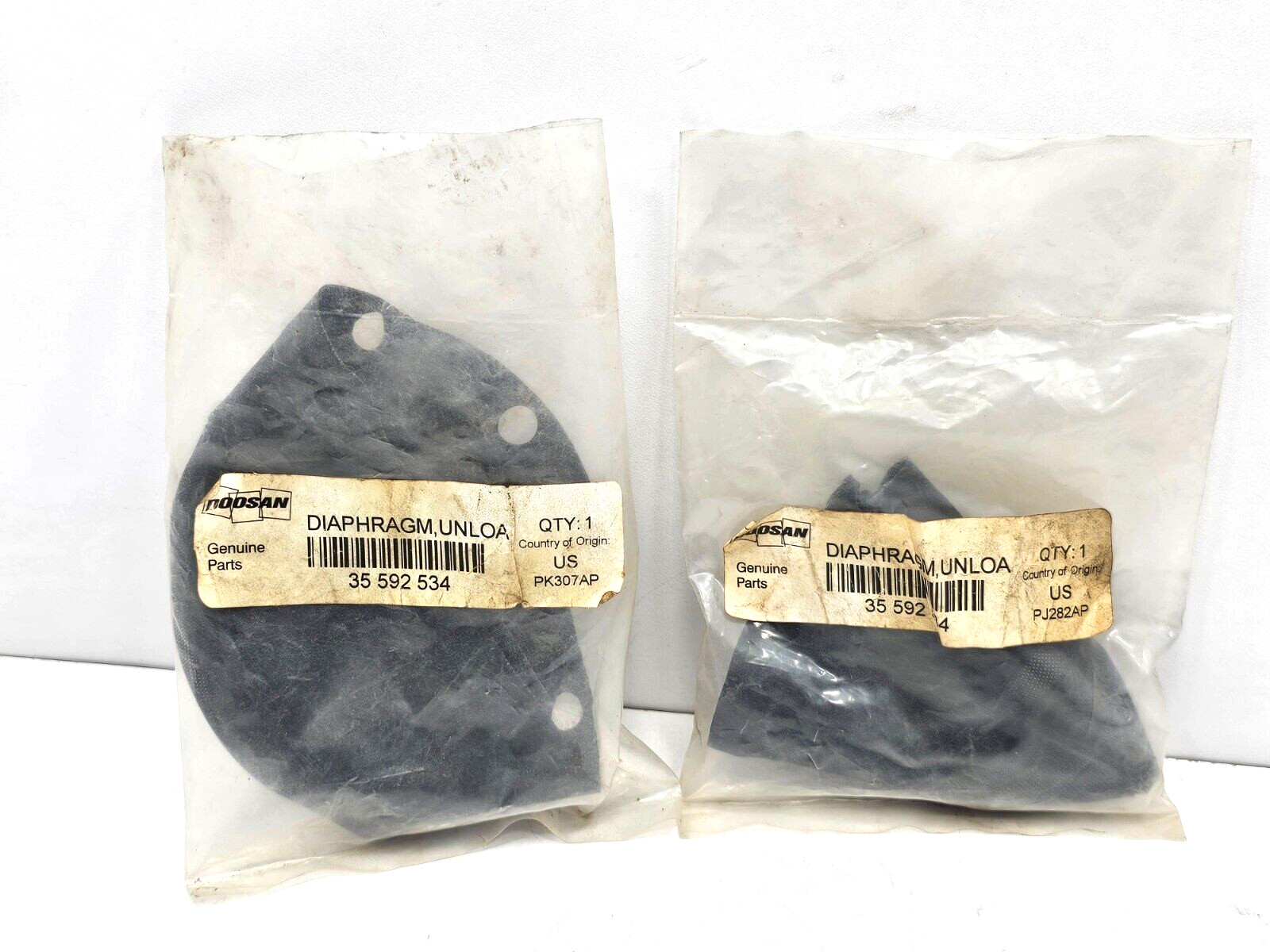 35592534 DIAPHRAGM DOOSAN INGERSOLL RAND LOT OF 2