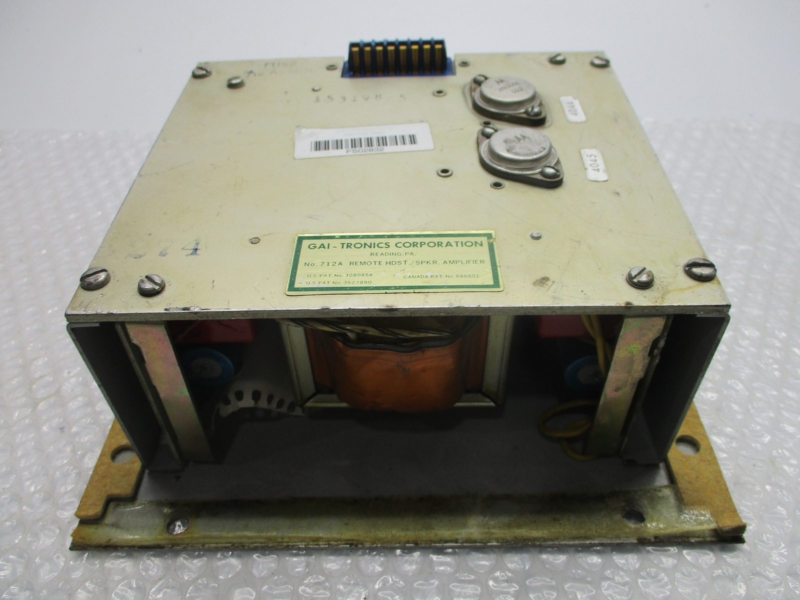 GIA-TRONICS 712A AMPLIFIER UNMP