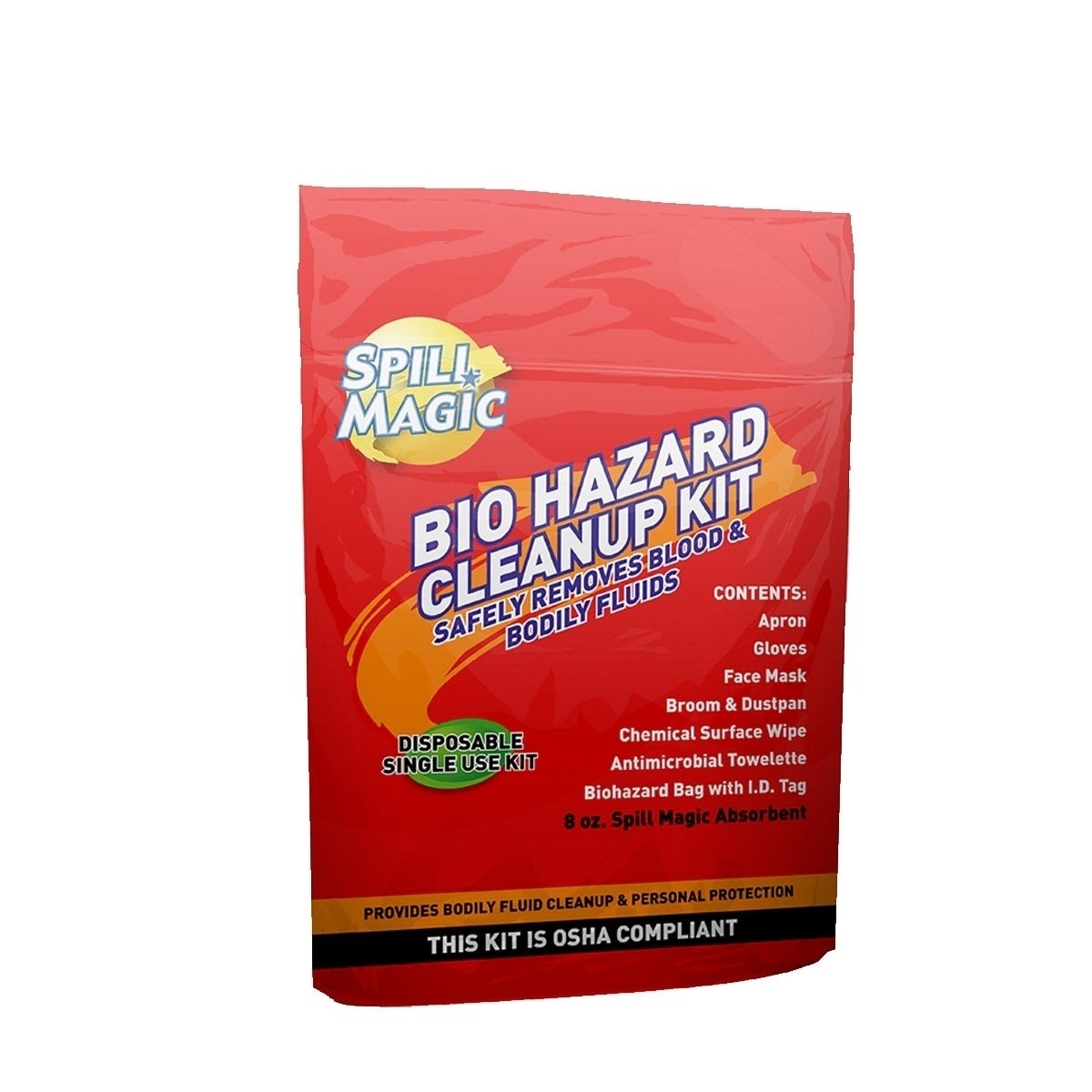 First Aid Only SM-BIOHAZARD Biohazard Clean Up Kit Single Use 10pc