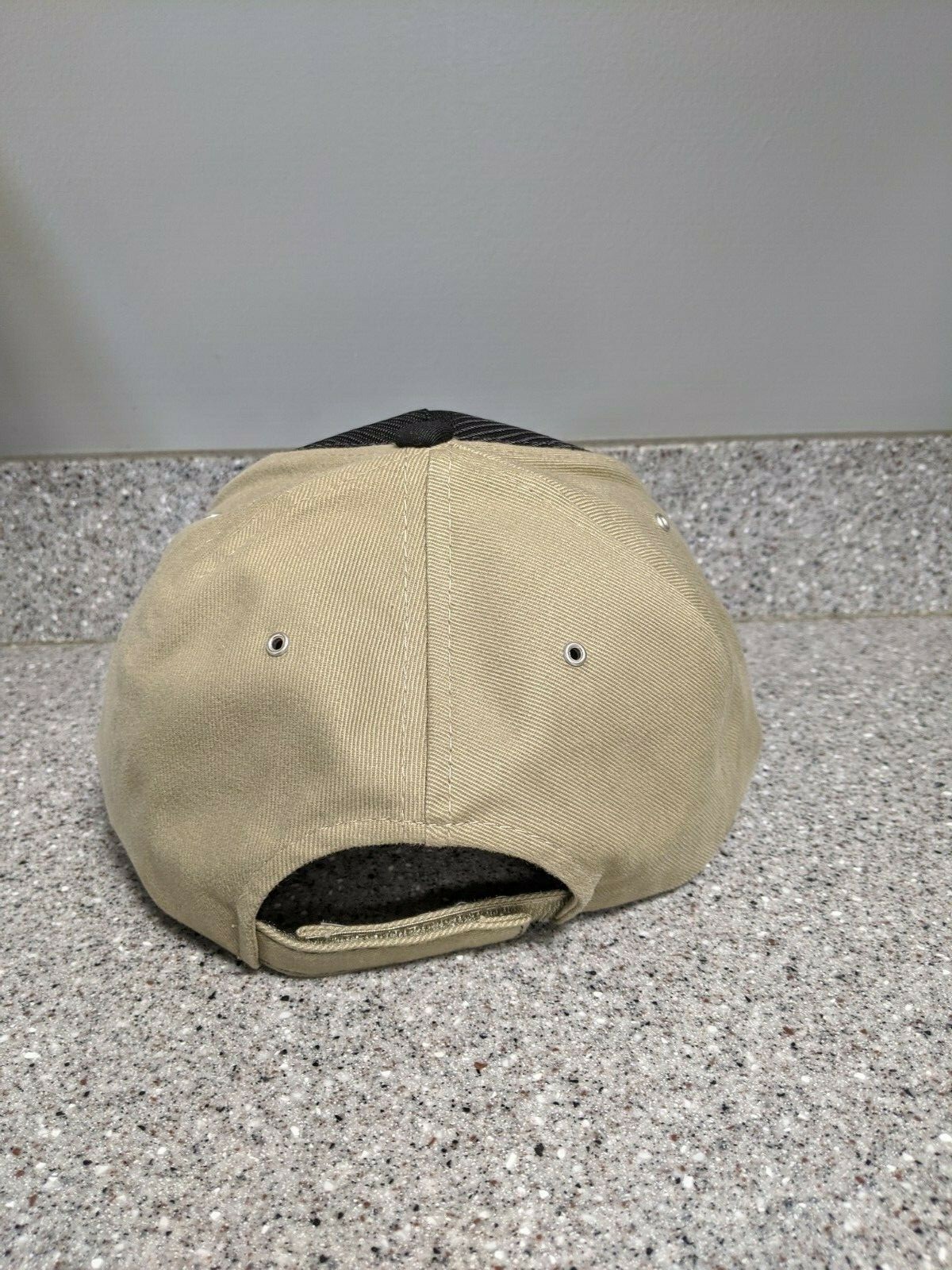 Toyota Embroidered Hat / Cap Tan & Black Mesh Front With Solid Back Adult Size