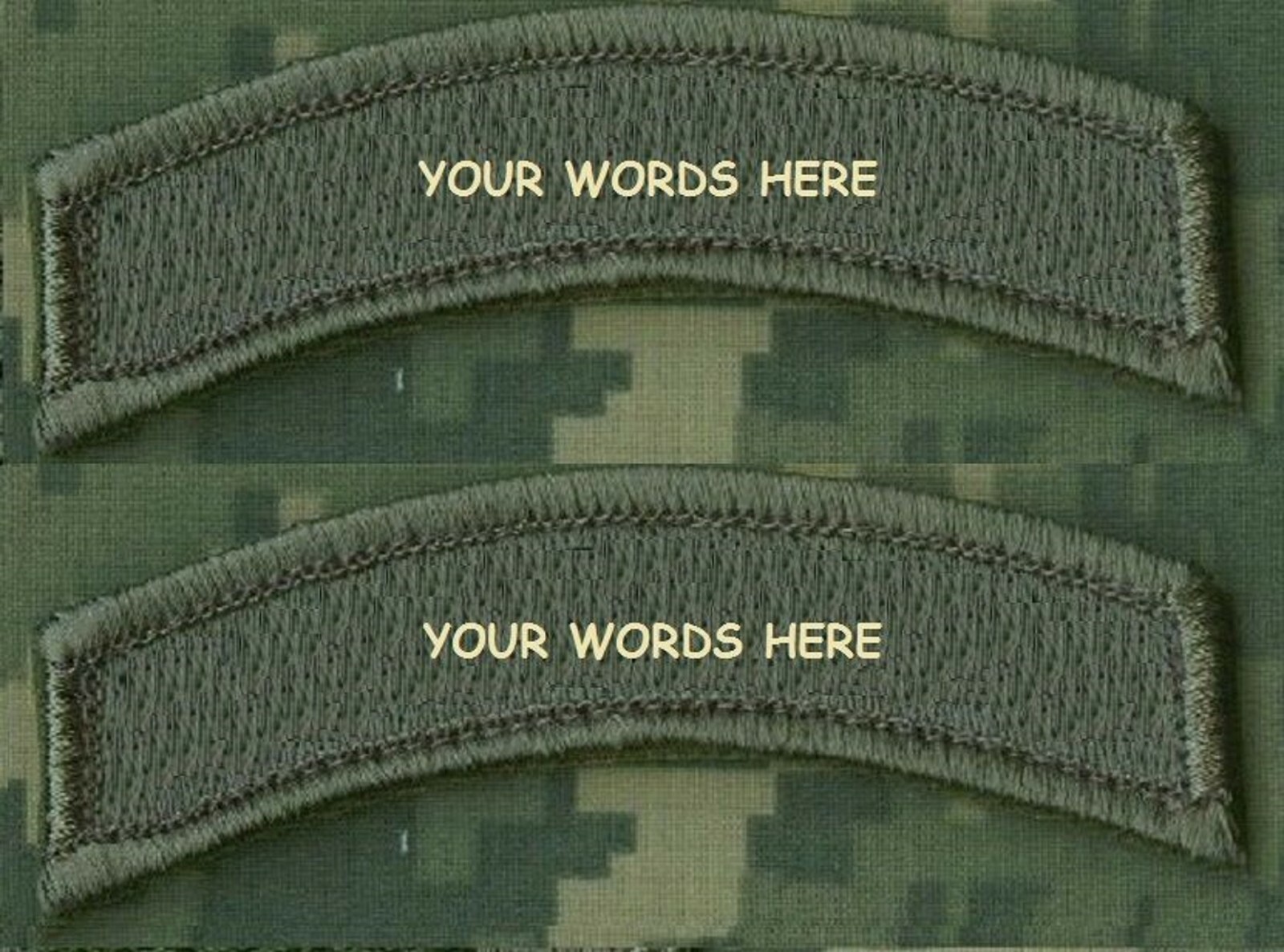 DESERT STORM GULF WAR TROPHY SSI SLEEVE INSIGNIA: SP OPS BLANK TAB