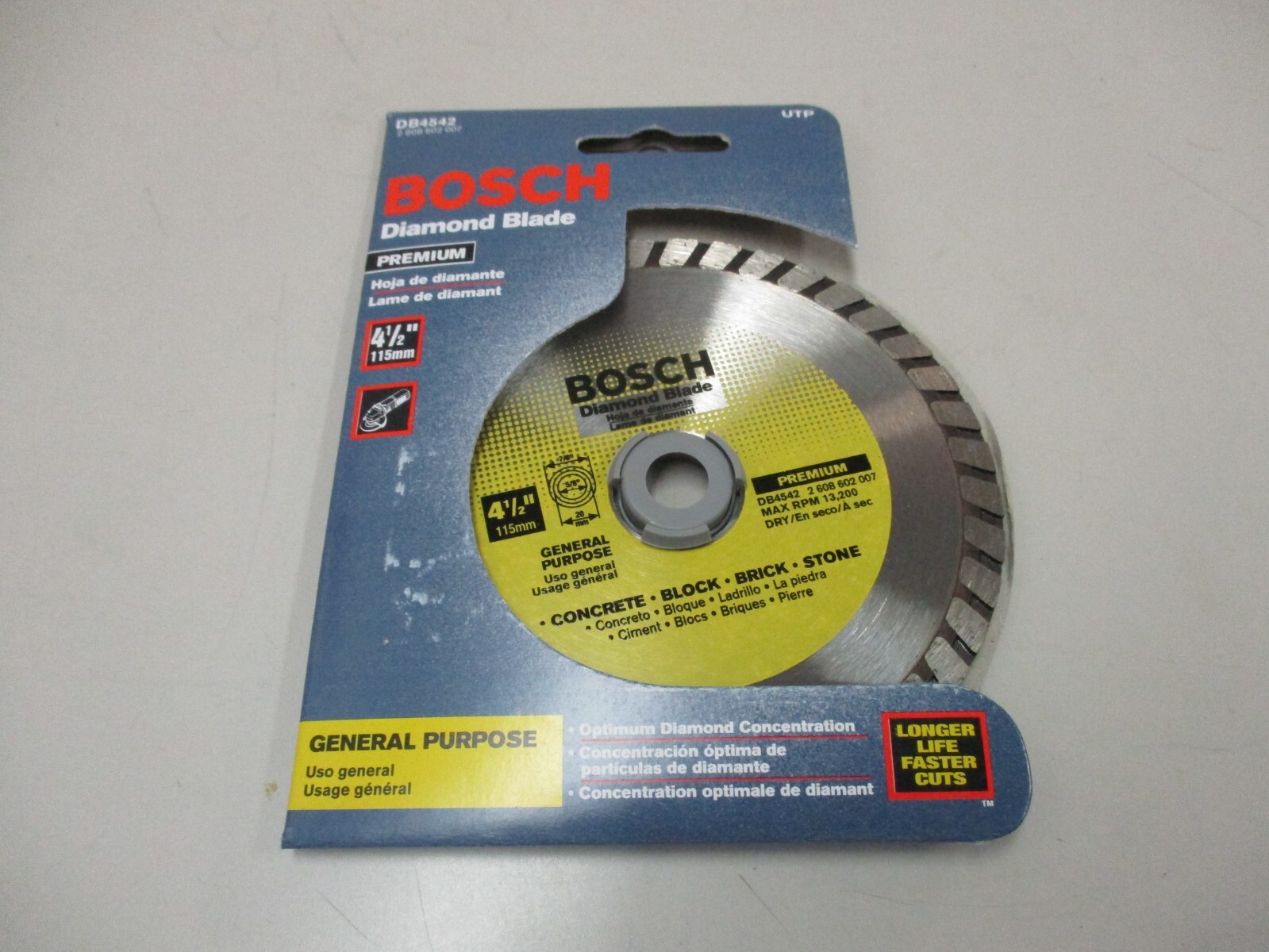 Bosch 4-1/2" Premium Diamond Blade General Purpose