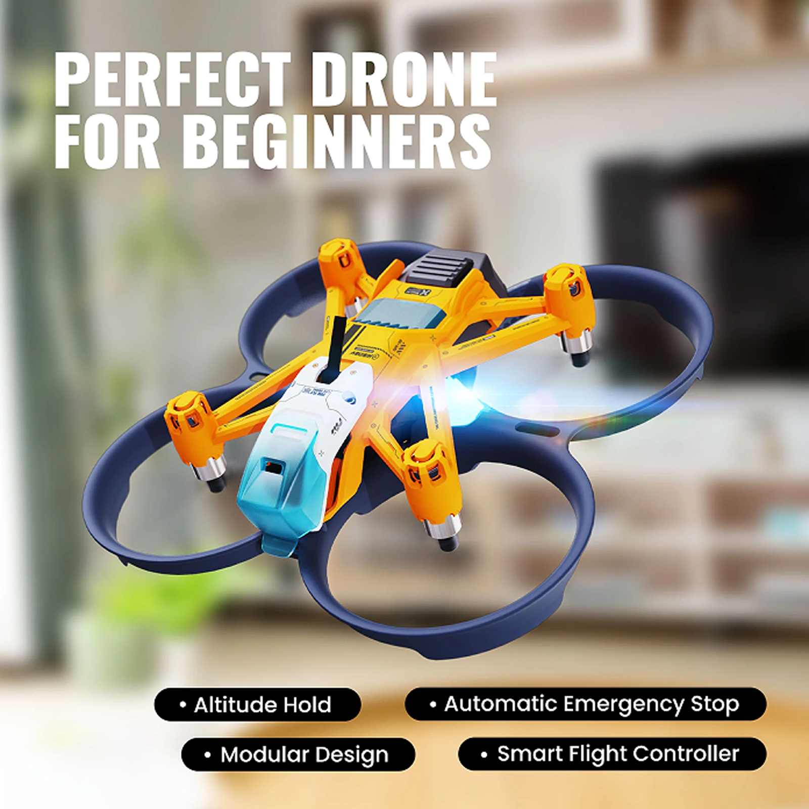 FPV Drone Kit Drone for Beginners, First-Person View Drone with FPV Goggles