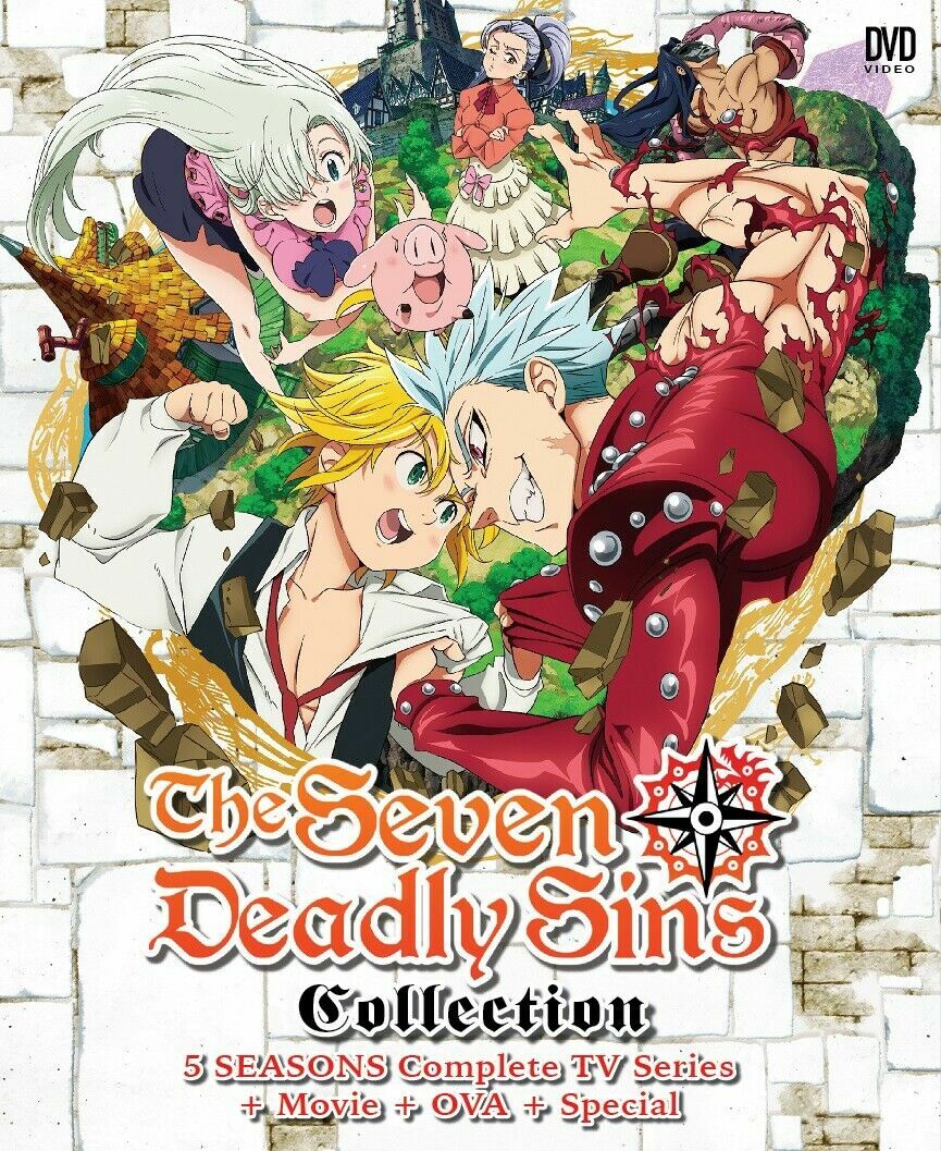 The Seven Deadly Sins Season 1-5 Vol.1-100 End + 2 Movie + 2 OVA ENGLISH DUBBED