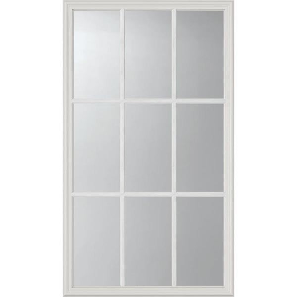 ODL Clear Low-E Door Glass - 9 Light External Grille - 24" x 38" Frame Ki|109368