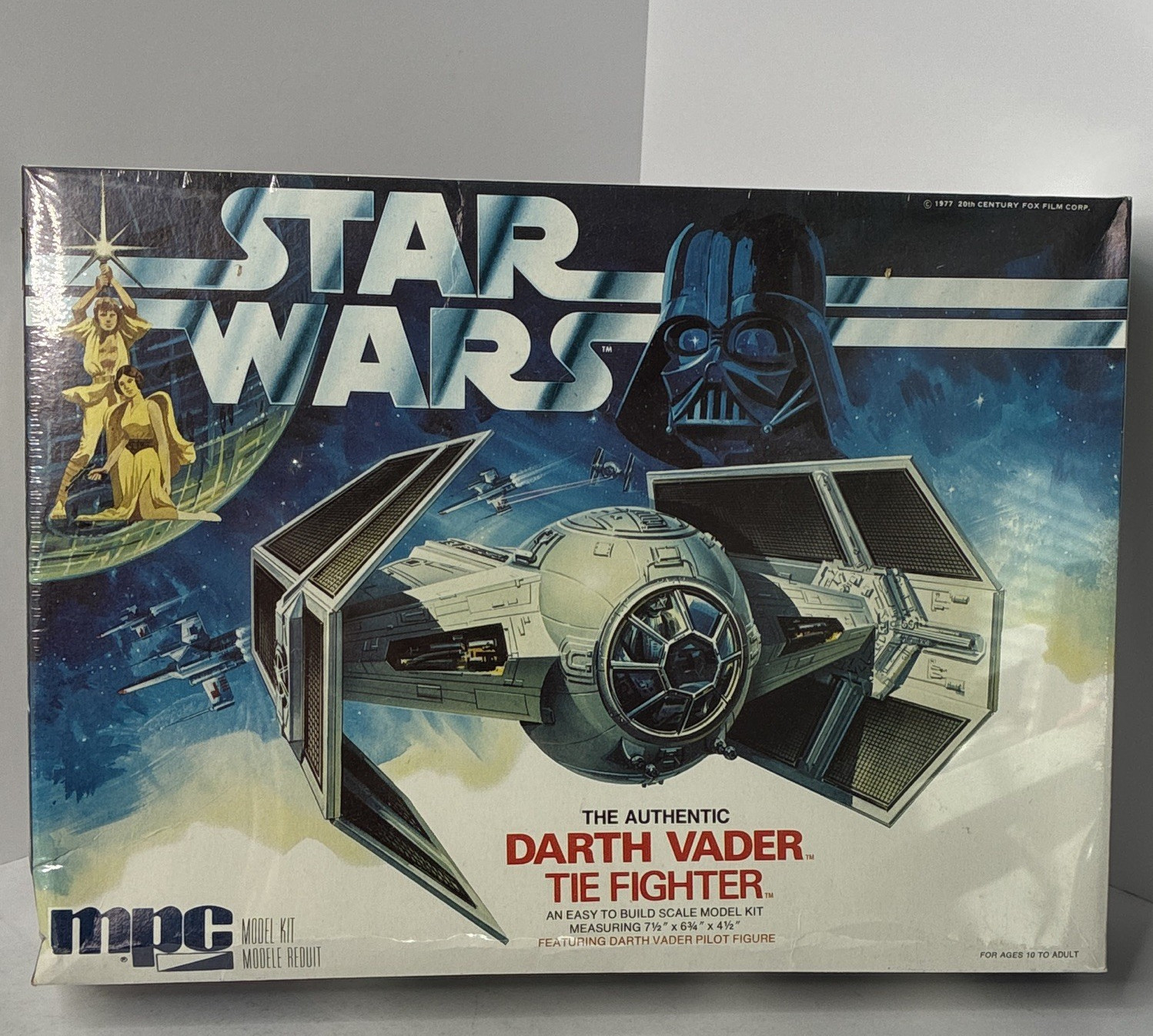 MPC Star Wars Darth Vader TIE Fighter Model Kit Vintage 1977 1-1915