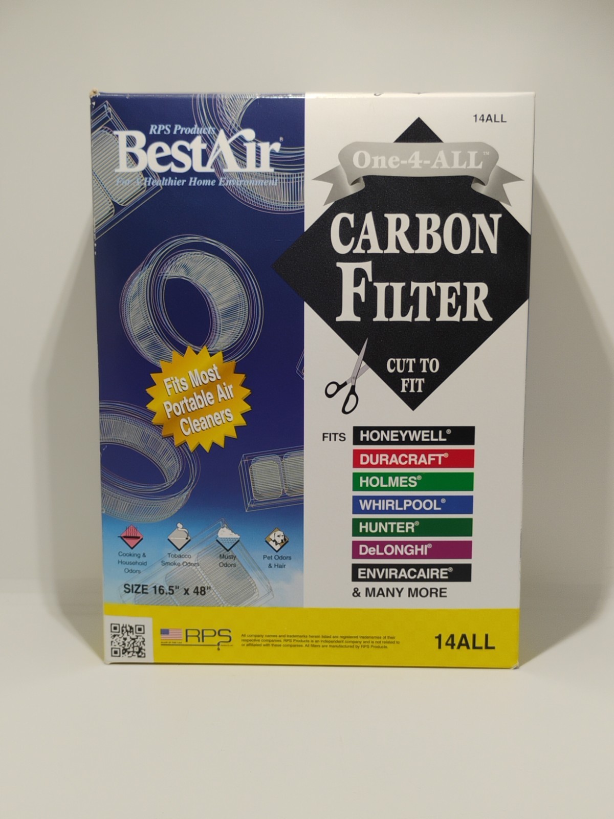 BestAir One-4-ALL Universal Carbon Prefilter for Humidifiers 16.5 X 48 NIB 2 Ava