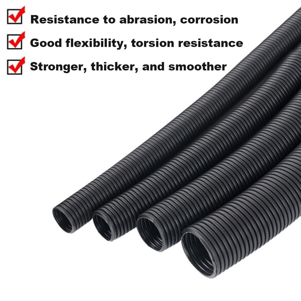 30 FT 1/4” Wire Loom Split Tubing,Dog Cat Cord Protector,Split Wire Loom Tubi...