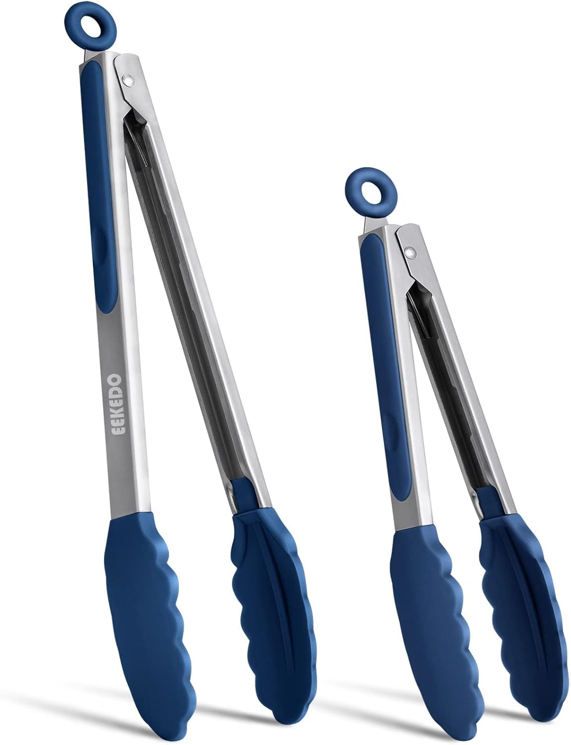 Kitchen Tongs, Stainless Steel Silicone Tongs for Cooking 600ºf High Heat-Resist