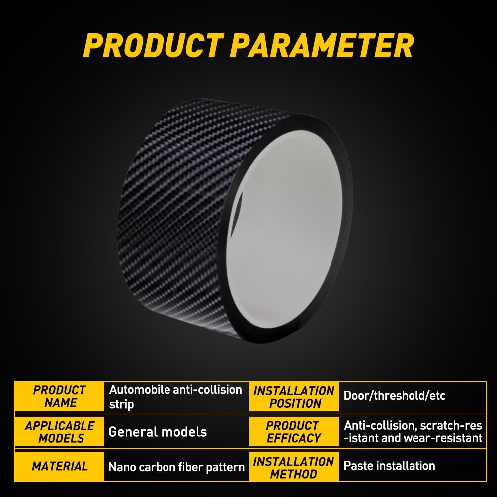 water proof Black Carbon Fiber Air-Release Adhesive Tape Vinyl Roll 2Inch x 16ft