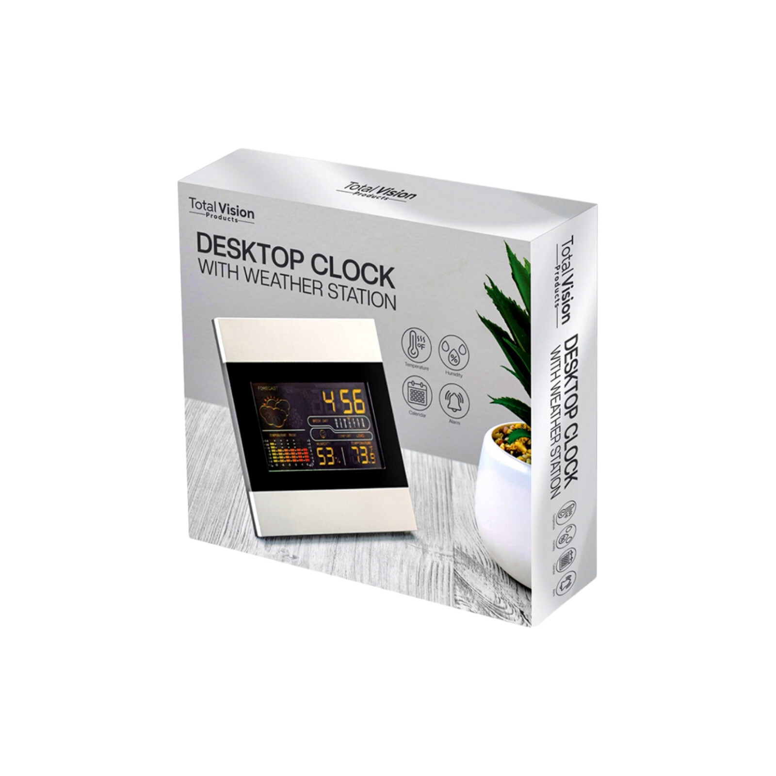 Total Vision Desktop Clock & Weather Station
