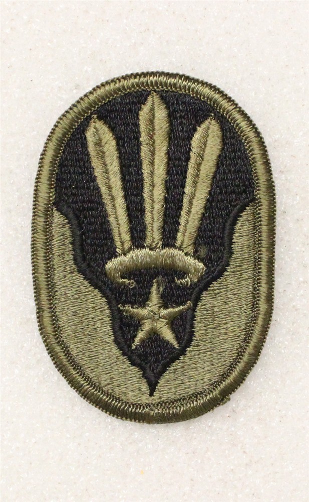 Army Patch: 123rd Army Reserve Command - subdued w/merrowed edge