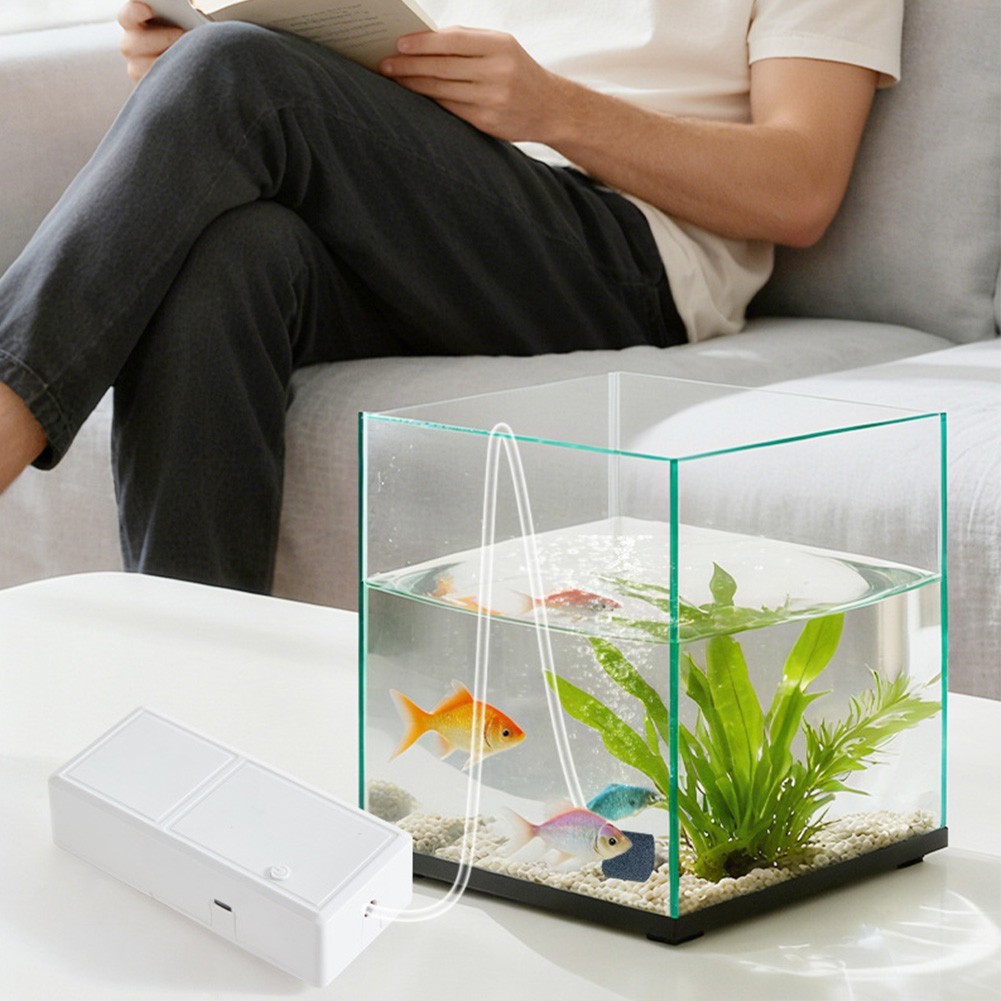 Dual Mode Rechargeable Oxygen Pump for Fish Tanks and Fishing Applications