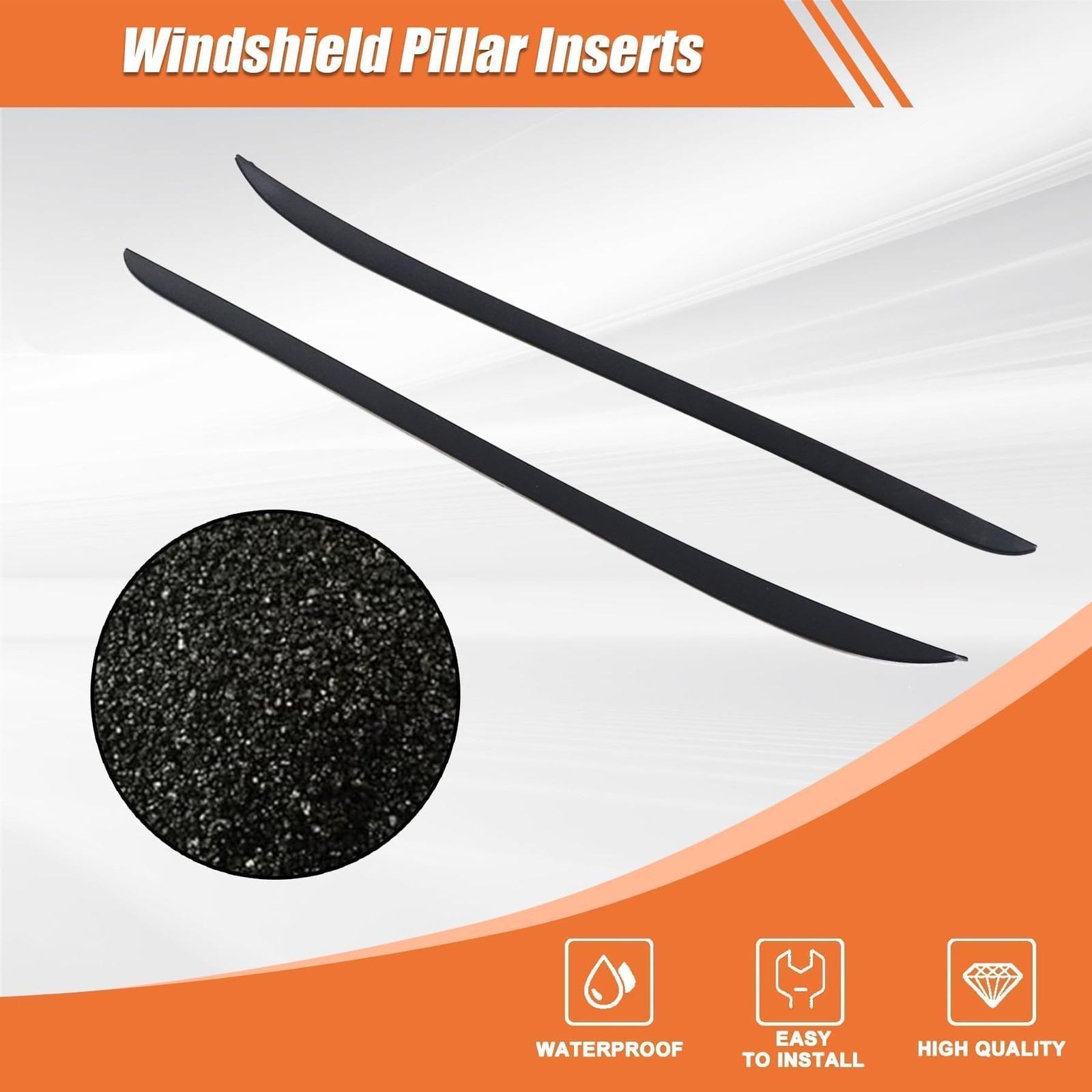 Windshield Pillar Molding Driver & Passenger Side Compatible with Ford Focus ...