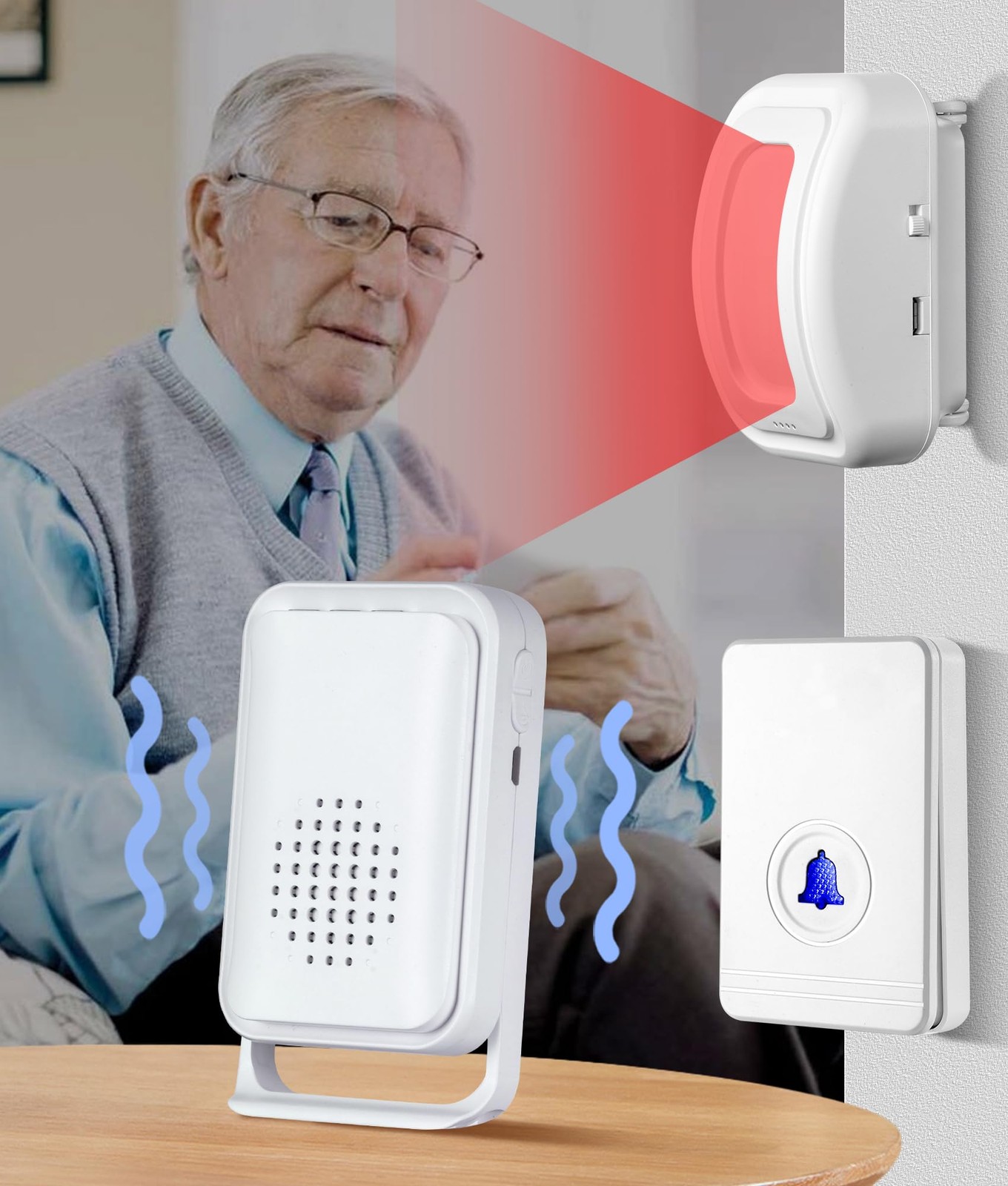 Newly Upgraded 2026 Bed Alarm for Elderly Dementia Patients - Wireless Bed Al...