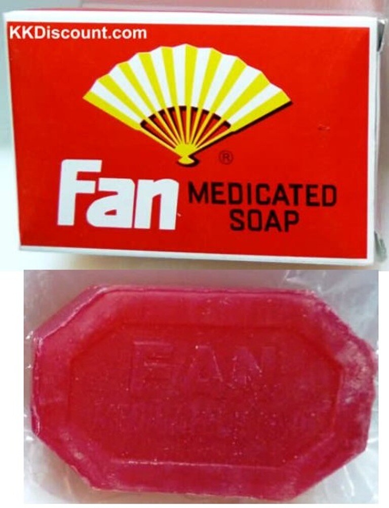 Fan Medicated Soap Kills Germs / Bacteria For Dry Skin 3.5oz  Free Shipping