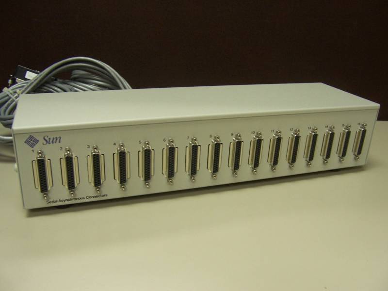 New Sun X974A 16 Port Serial Asnychronous Box, 370-1575