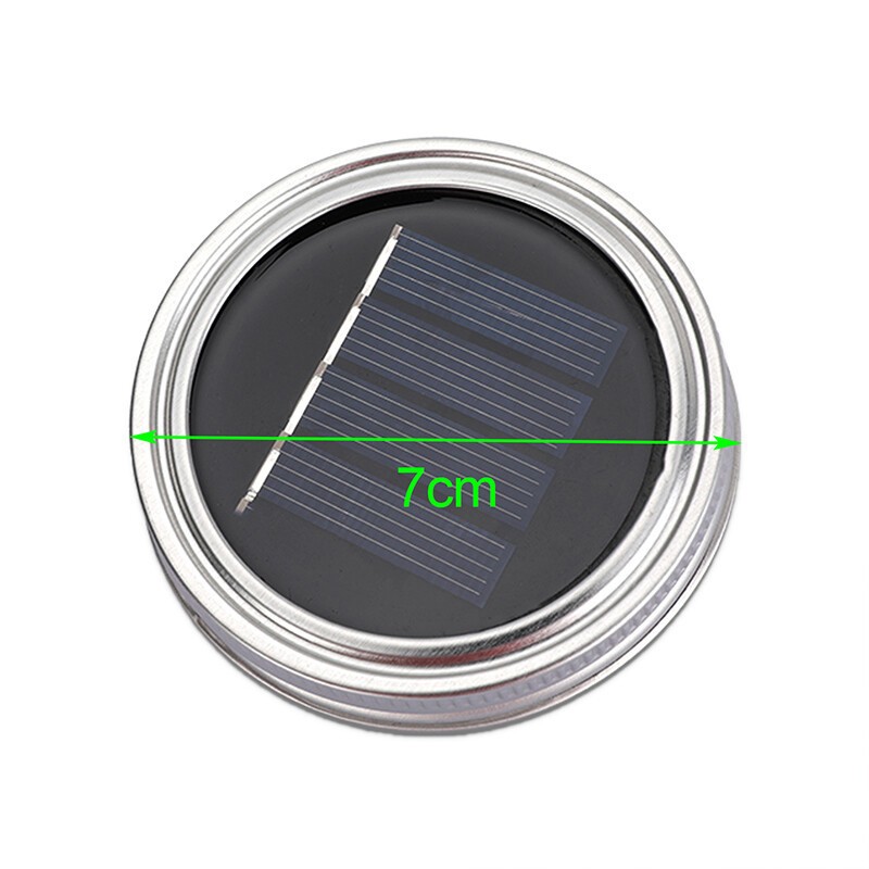 6 Pack Solar Mason Jar Lid Insert 20 LED Mason Jar String Lights for Glass Mason