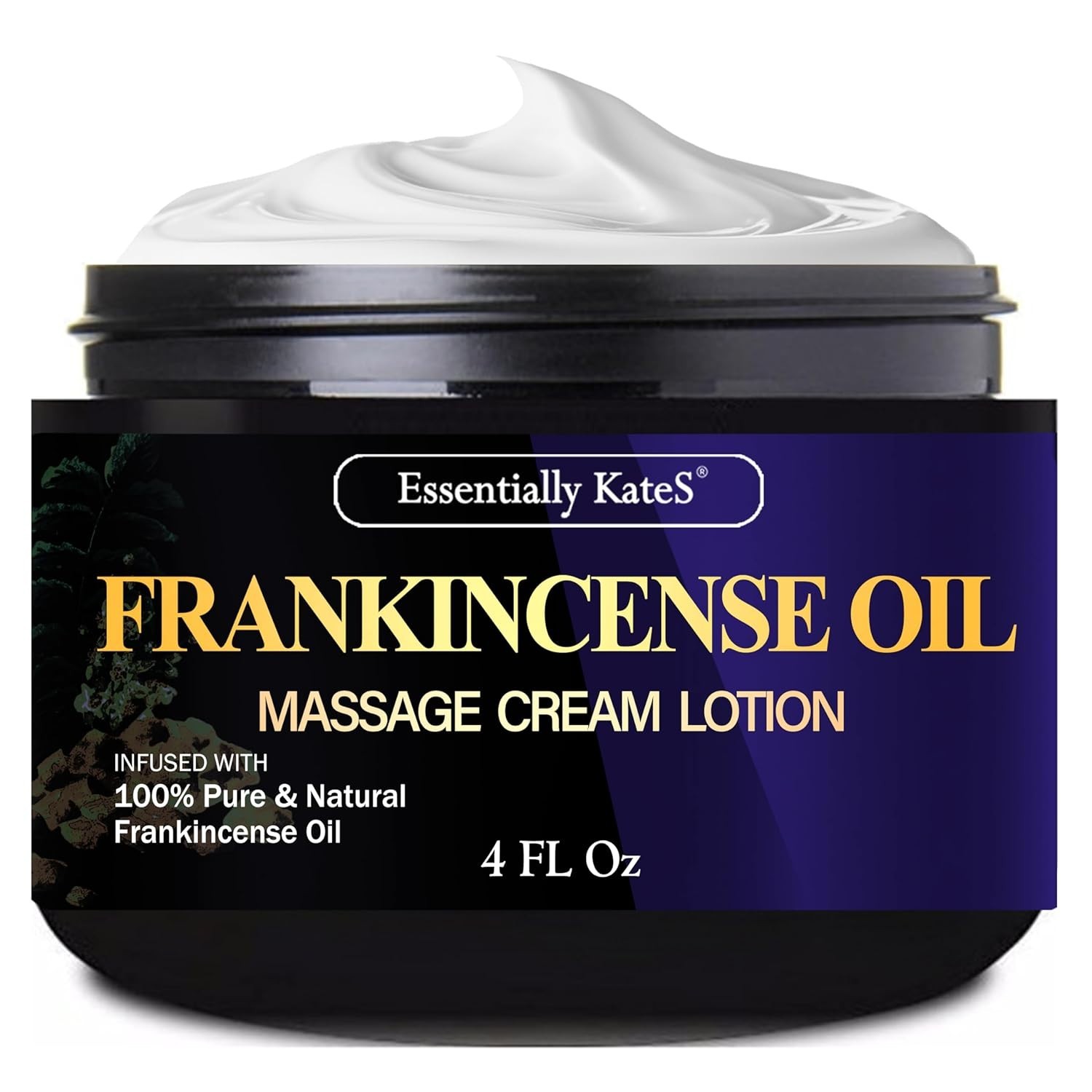 Essentially KateS Frankincense Massage Lotion 4 Fl Oz - Infused with Ceramid