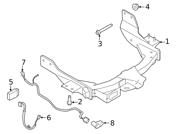 Genuine Ford Connector Wire LK4Z13A576A
