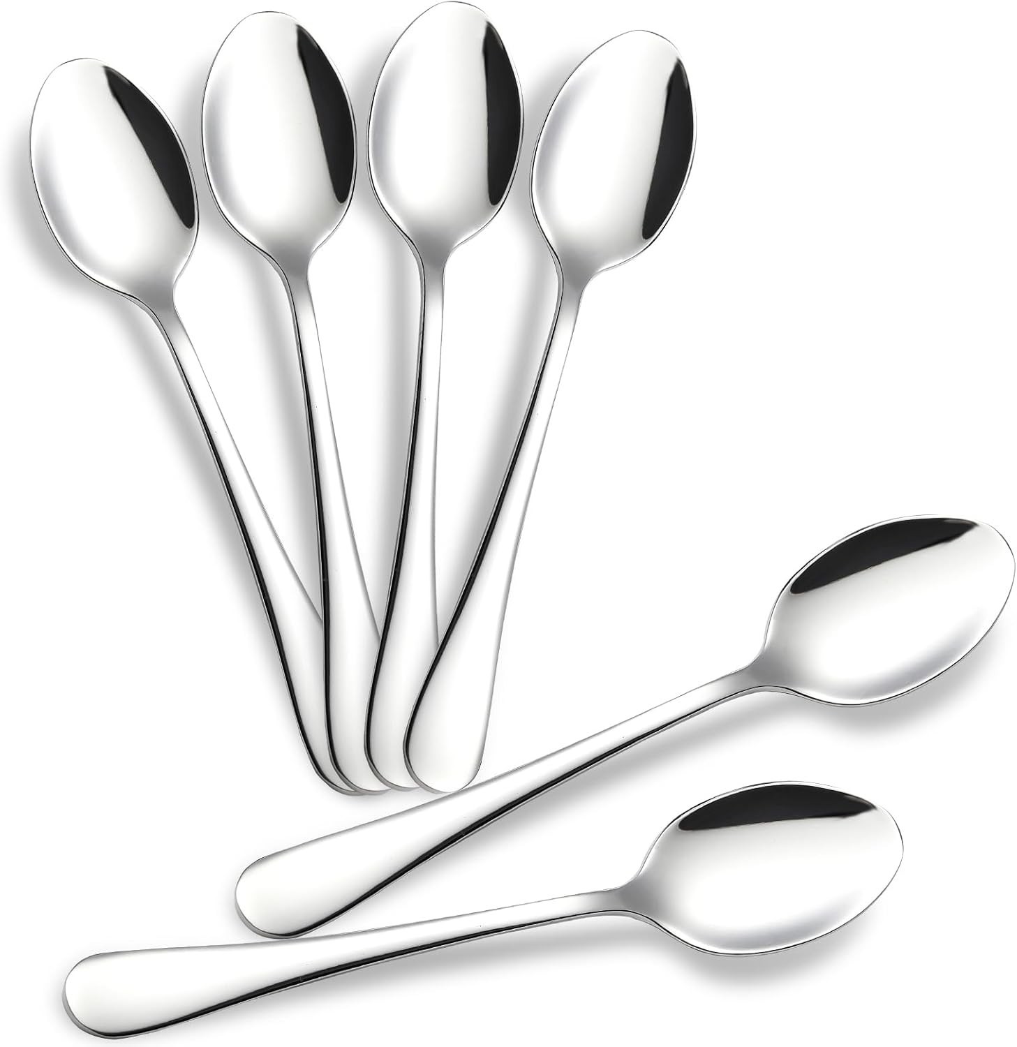 Espresso Spoons Tea Spoons Set of 6 Mini Coffee Spoon 4.7" Stainless Steel Small