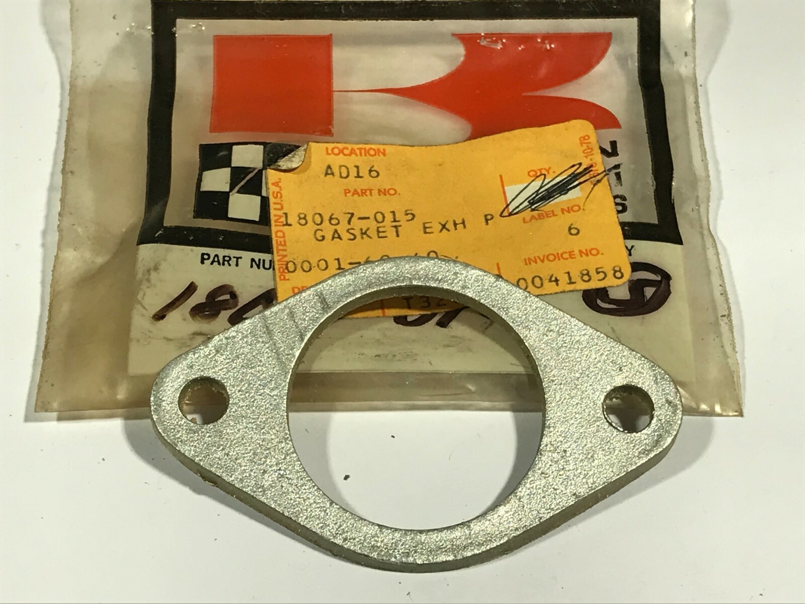 NEW OEM KAWASAKI A1R EXHAUST PIPE CLAMP GASKET 18067-015