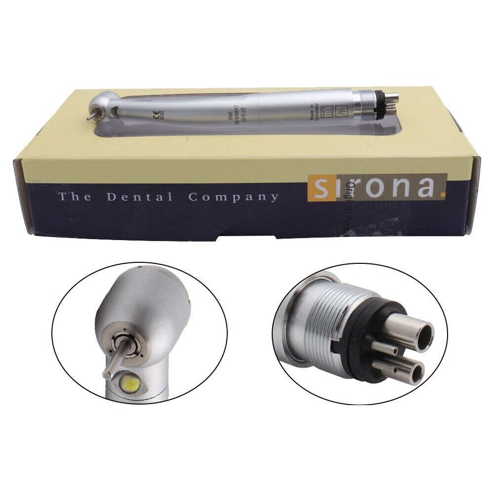 90 Days Warranty One Sirona T3 Dental High Speed Handpiece LED Fiber Opt PB 4H