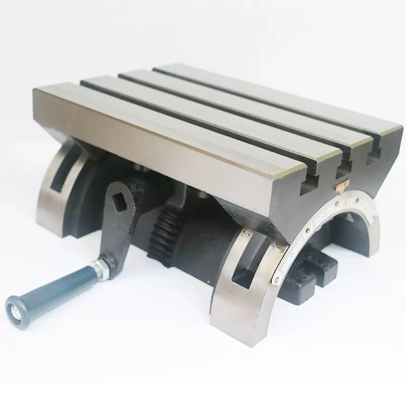 Tilting Table Adjustable Angle Table Milling Machine Table 7/10/12 Inch
