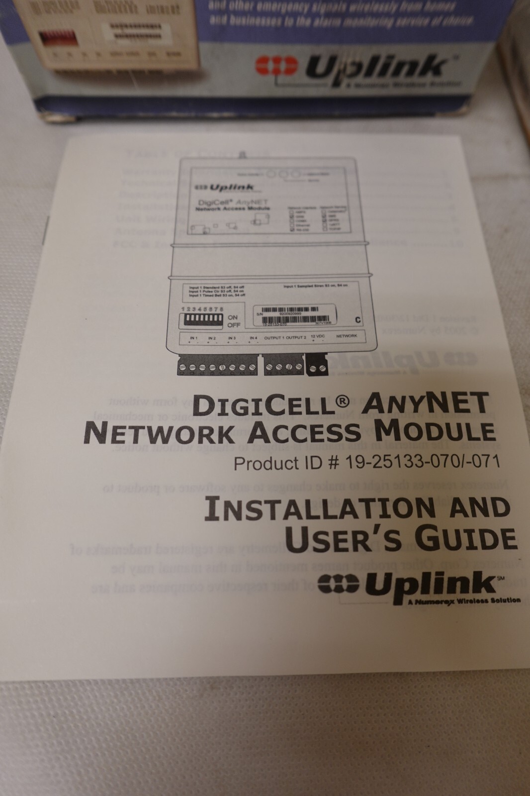Uplink DigiCell AnyNET Network Access Module AnyNET-GSM 19-25133-070 ~ NOS