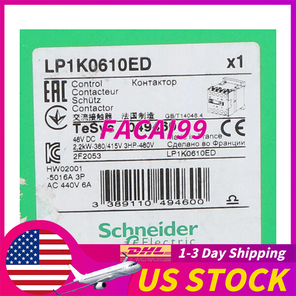 Schneider New Sealed Free Shipping LP1K0610ED Contactor