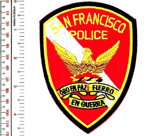 PD Diver San Francisco City Dept SCUBA Diving Team Golden in Peace NO TARIFF