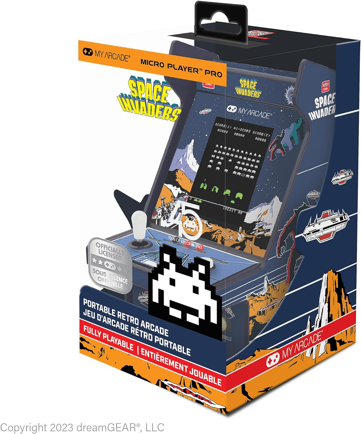 Space Invaders Micro Player Pro: Retro Games, 6.75" Arcade Machine, Retro Gaming