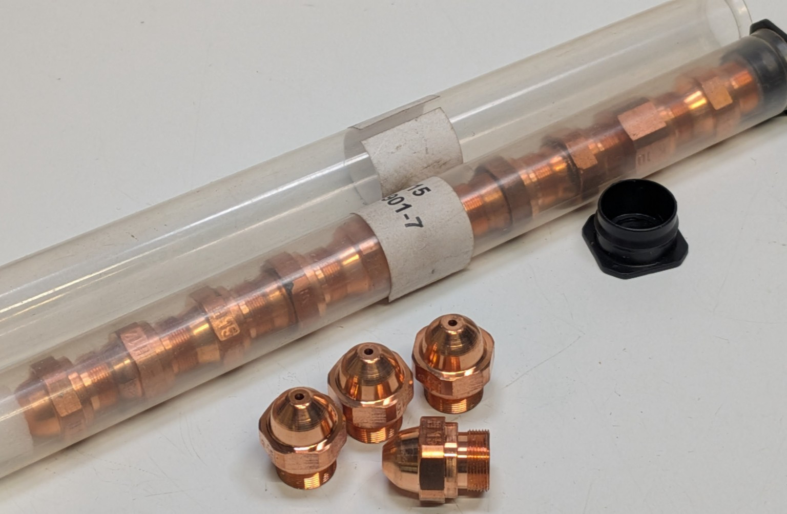 Lot of 14 NEW  LASER COPPER NOZZLE H15 3-01901-7 - 1.5mm