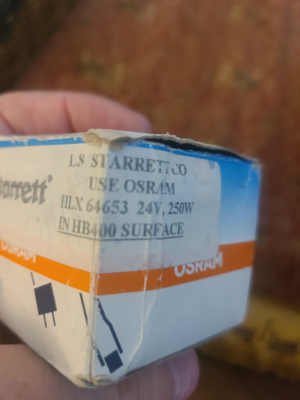 Osram Halogen Lamp HLX 64653 for Starrett HB400 Surface Comparator