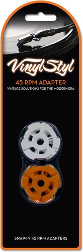 Vinyl Styl® VS-A-017 7 inch 45 RPM Vinyl Record Adapter - Snap In - 10 Pk (Orang