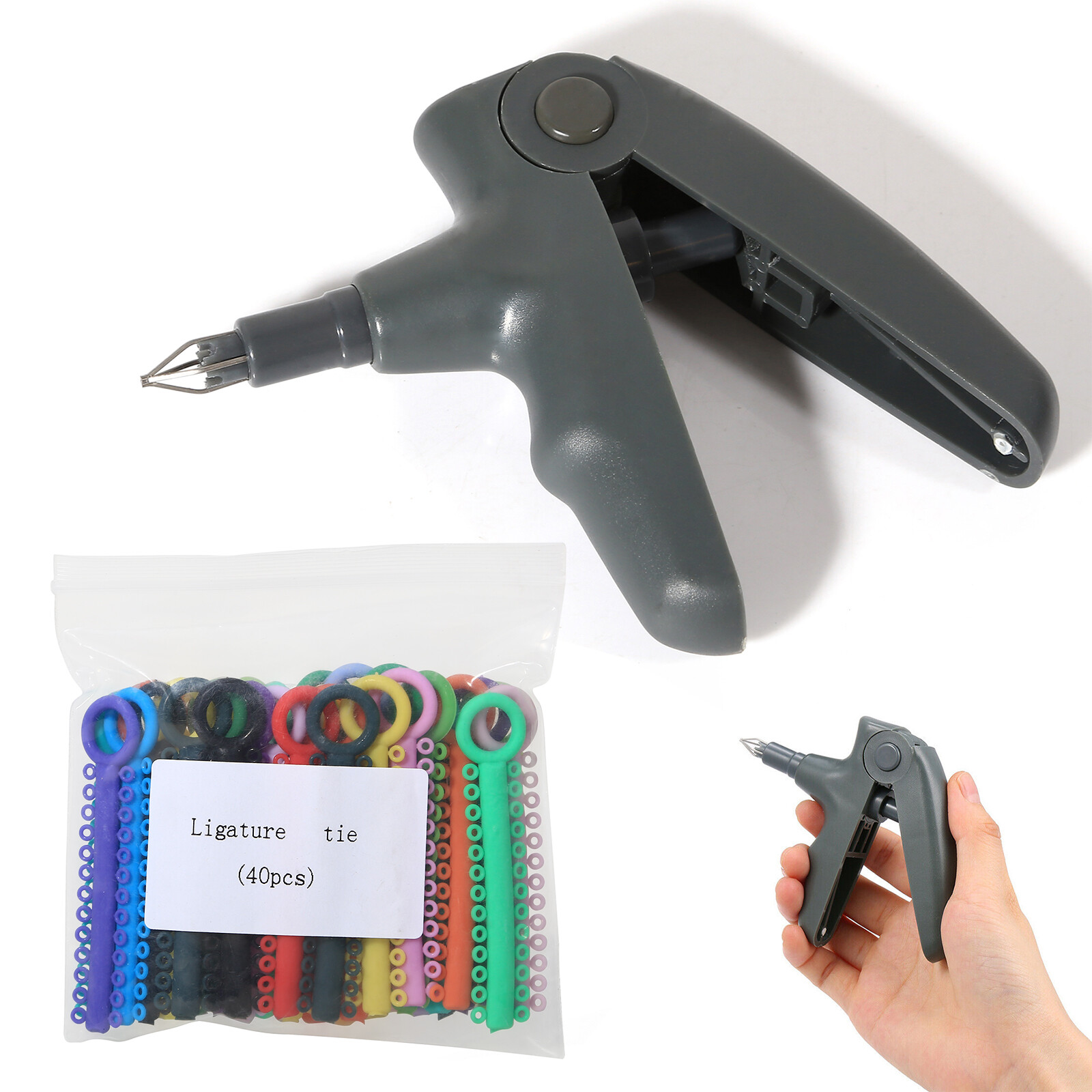 e Orthodontic Ligature Gun Dispenser / 1040pcs Colorful Ligature Ties