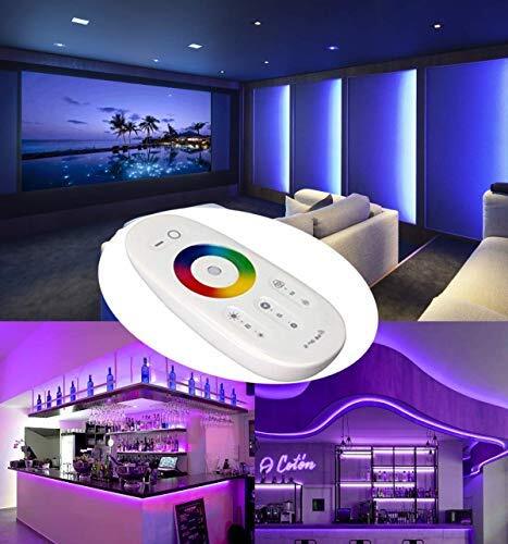 RGB LED Strip Light Remote Controller 2.4GHz RF Wireless Touch Screen DC12/24V