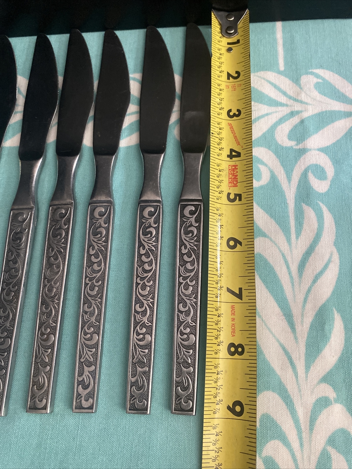 6 MONTEREY ~ Riviera Stainless Japan Dinner Knives Flatware